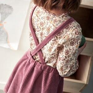 • Courderoy Pinafore Overall Dress Playsuit Onesie •